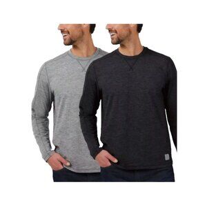 NEW Rugged Elements Gray, Blue Men's M 2 Pack Sueded Long Sleeve Shirts  G1566